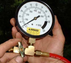 Lack of fuel pressure or volume from a clogged filter or a worn-out pump is a very common no-code cause of driveability troubles. Lack of fuel pressure or volume from a clogged filter or a worn-out pump is a very common no-code cause of driveability troubles.