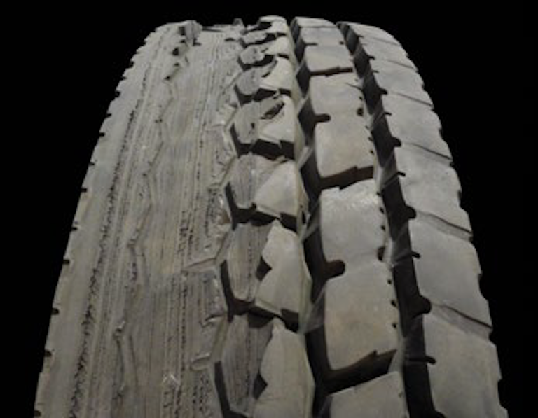 Image examples of commercial truck tire wear by type Fleet Maintenance