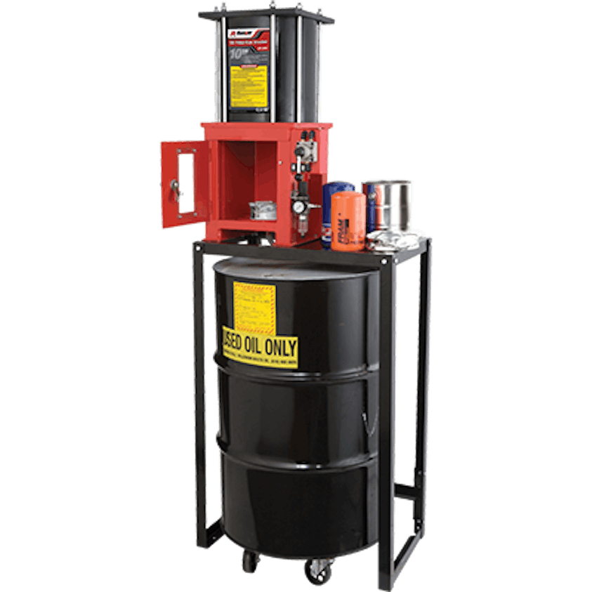 Oil Filter Crusher With Stand, No. RP20FC Fleet Maintenance