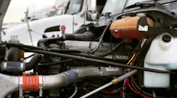 There are four fluids you need to check under the hood before getting behind the wheel of a Class 8 tractor: engine oil, coolant, power steering fluid and windshield washer fluid.