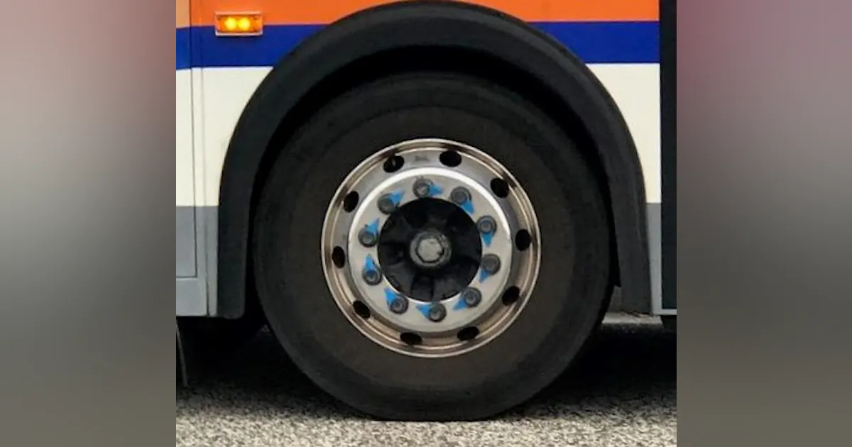 Wheel-Check can help identify a loose wheel nut by visual inspection ...