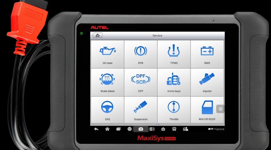 Manual DPF regenerations, sometimes called manual regenerations, must be completed in the shop using a qualified scan tool. The Autel MaxiSYS 906CV tablet that can autoscan all systems and also view live data to provide details to the technician on how the engine is functioning.