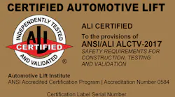 The Automotive Lift Institute (ALI) is the organization setting the standard for lift safety.