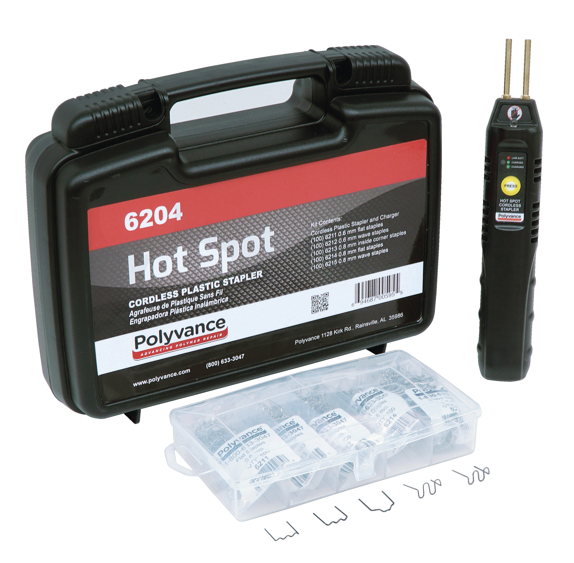 Hot Spot Cordless Plastic Stapler, No 6204
