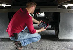 The Bluetooth-enabled tablet controls and custom software suite of the IPA Alpha MUTT diagnostic tester help provide accurate results and record-keeping while conducting electrical, air brake and ABS testing, along with full DOT inspections. The Bluetooth-enabled tablet controls and custom software suite of the IPA Alpha MUTT diagnostic tester help provide accurate results and record-keeping while conducting electrical, air brake and ABS testing, along with full DOT inspections.