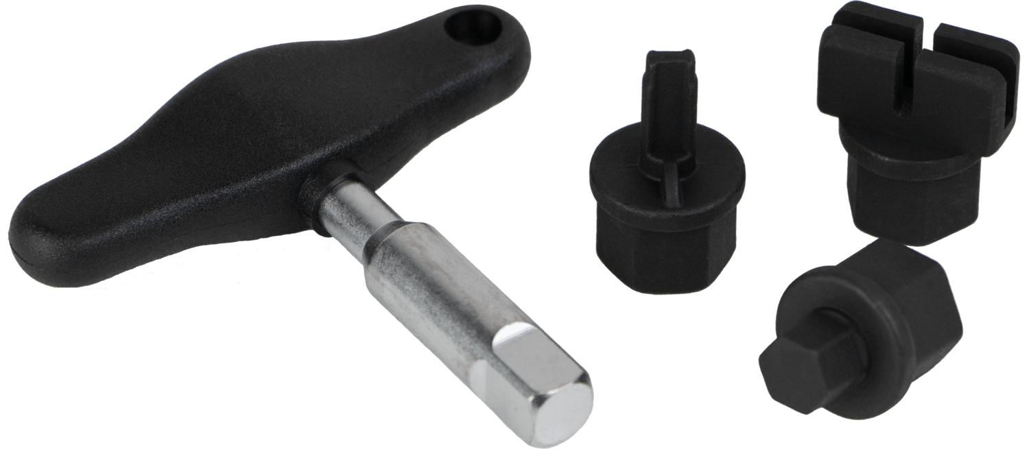 4pc Oil Pan Plug Remover, No. 38200 Fleet Maintenance