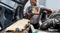 Coolant can come pre-diluted or concentrated. Pre-diluted coolant has already been mixed with water and can be added directly to the system. Concentrated coolant should be mixed at a 50-50 ratio with distilled water before adding to the system.