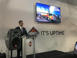Michael Cancelliere, president, truck, for Navistar shared insights on recent company initiatives. Michael Cancelliere, president, truck, for Navistar shared insights on recent company initiatives.
