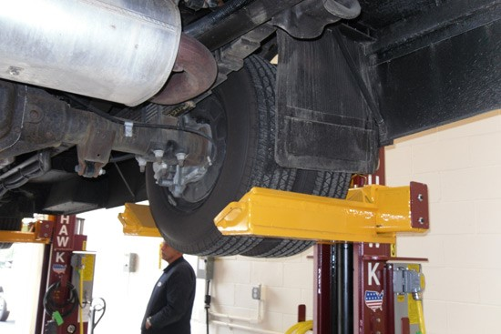 Be sure to pay attention to all the details offered by all lift manufacturers and the stated maximum PSI load rating of all tires on the trucks you're lifting