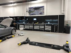 This Sonic Tools toolbox is approximately 14' long and 7' tall. This Sonic Tools toolbox is approximately 14' long and 7' tall.