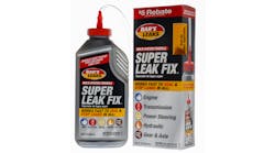 Super Leak Fix is a multi-system formula that quickly seals, stops, and prevents leaks in all engine oil, transmission, power steering, hydraulic and differential axle, and gear systems.