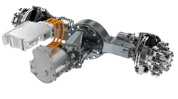 Dana’s new eS6200r e-Axle can be installed to provide the efficiency of a 6x2 with 6x4 tractive effort.