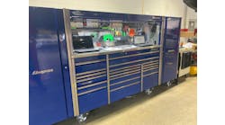 Mark Myers of Manchester, Tennessee has been an automotive technician for 24 years, and last year, he upgraded his previous toolbox to a Snap-on Epiq series box with two matching side cabinets.