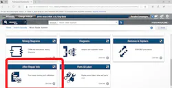 Mitchell ProDemand After Repair Information shows what is necessary to test and validate ADAS Mitchell ProDemand After Repair Information shows what is necessary to test and validate ADAS
