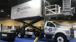 ROUSH CleanTech displayed one of their trucks fueled by propane autogas, in partnership with Hacor Inc., at the Advanced Clean Transportation (ACT) Expo in April 2019.
