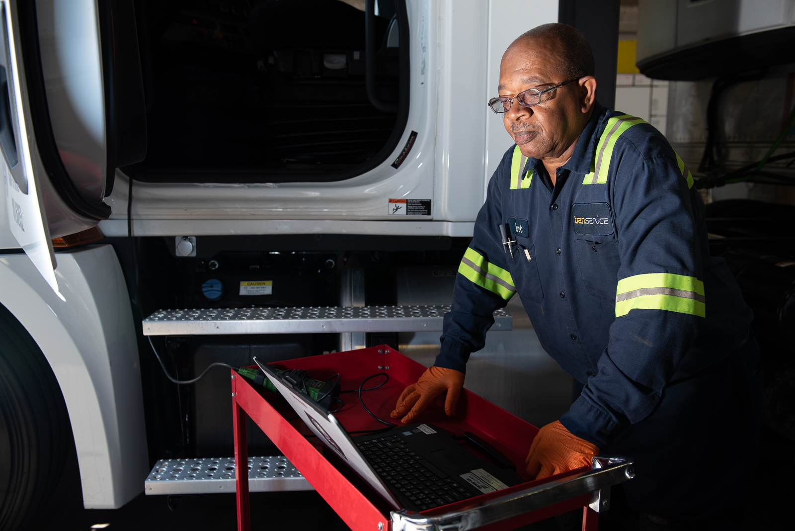 Transervice technicians will conduct ECM downloads for each power unit with a scan tool to review the engine data, validate parameters, and review updates provided by the OEM.