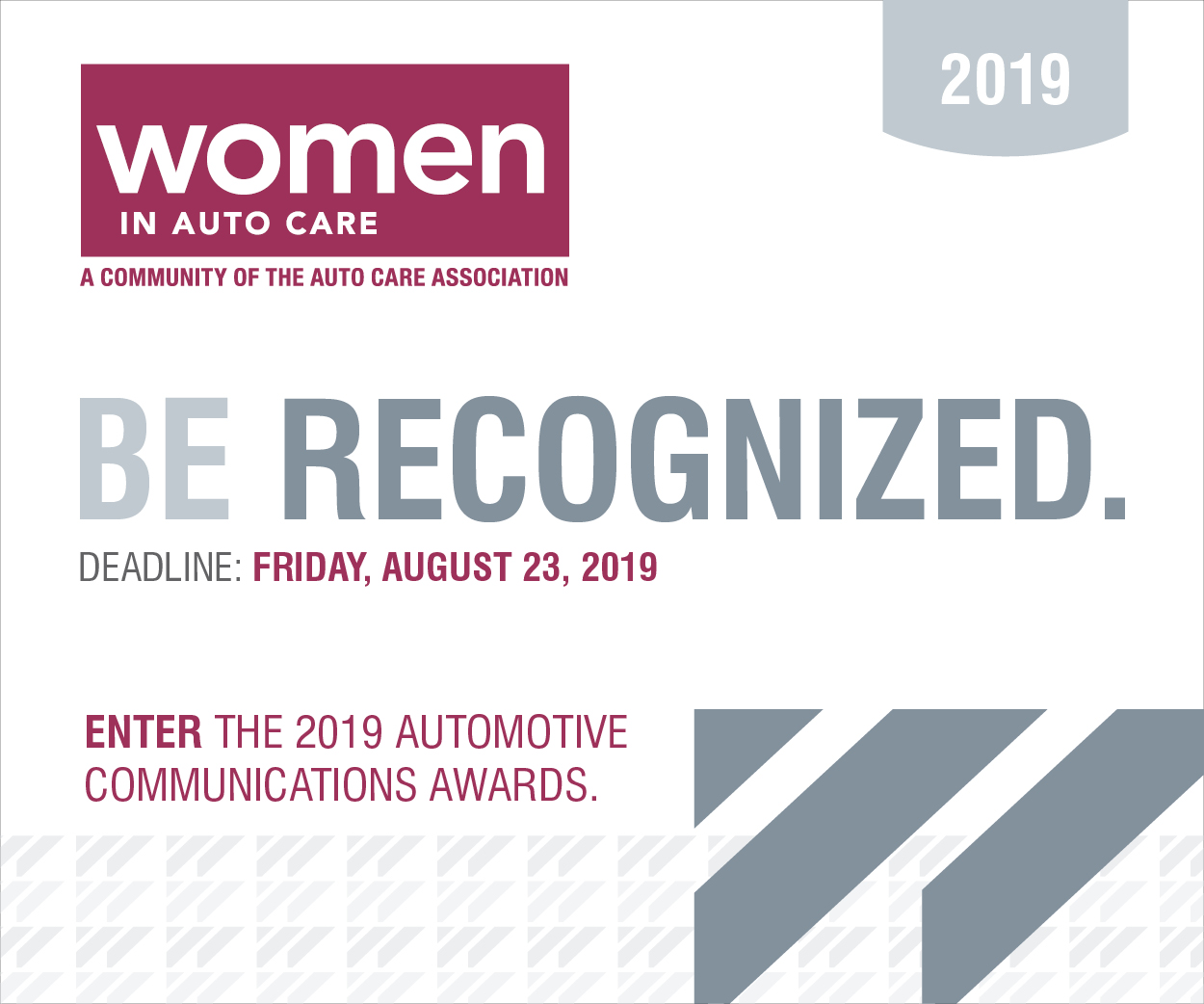 2019 Automotive Communications Awards Banners 300 X250 V2