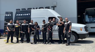 Prevost brings their tools, parts, and know-how to the rescue of broken-down coaches everywhere.