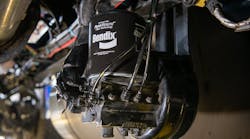 Bendix offers air dryers for a variety of mounting applications. Pictured is the Bendix AD-IS dryer mounted on a frame rail. Bendix offers air dryers for a variety of mounting applications. Pictured is the Bendix AD-IS dryer mounted on a frame rail.