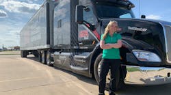 Ready to get behind the wheel of Link's test truck, a 2016 Peterbilt 579. Ready to get behind the wheel of Link's test truck, a 2016 Peterbilt 579.