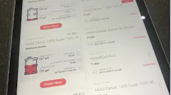 Mobil’s EZ Order app allows fleets to adjust and confirm order details when fluid supply gets low and a re-order is needed.