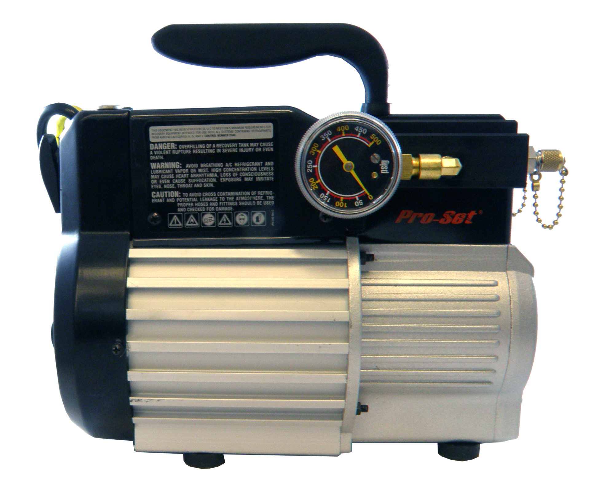 CPS Products' TRSA21 portable refrigerant recovery scavenger unit.