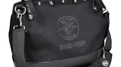Deluxe Black Canvas Tool Bag, No. 5102-16SPBLK