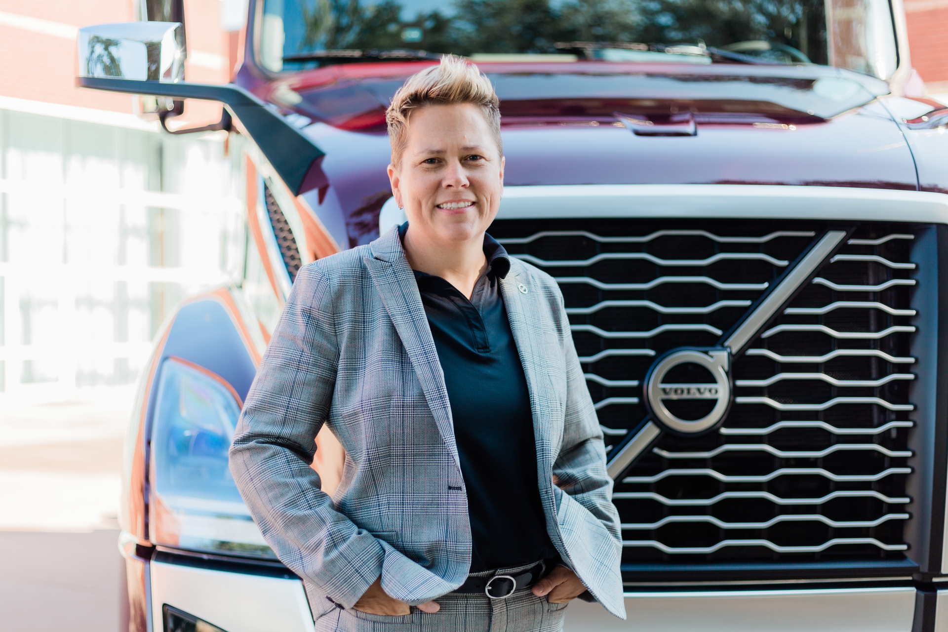 Christina Ameigh, regional vice president, western region at Volvo Trucks North America sees potential for the VNR and VNL to attract more female drivers to the trucking industry.