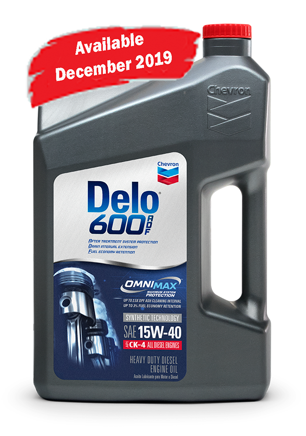 The new Chevron Delo 600 ADF with OMNIMAX heavy duty engine oil is designed to help better protect the diesel engine and aftertreatment systems.