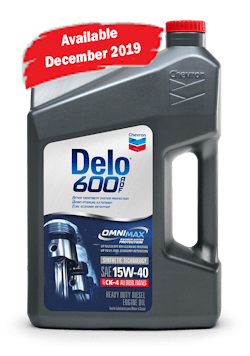 The new Chevron Delo 600 ADF with OMNIMAX heavy duty engine oil is designed to help better protect the diesel engine and aftertreatment systems. The new Chevron Delo 600 ADF with OMNIMAX heavy duty engine oil is designed to help better protect the diesel engine and aftertreatment systems.