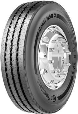Conti HSR 3, Continental’s newest steer tire, is a regional steer tire delivering excellent mileage with scrub resistance. Conti HSR 3, Continental’s newest steer tire, is a regional steer tire delivering excellent mileage with scrub resistance.