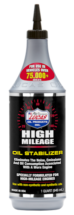 High Mileage Oil Stabilizer From: Lucas Oil | Fleet Maintenance