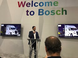 Speaker Jason Roycht, vice president and regional business unit leader, Commercial Vehicles and Off-Road for Bosch in North America at NACV in Atlanta. Speaker Jason Roycht, vice president and regional business unit leader, Commercial Vehicles and Off-Road for Bosch in North America at NACV in Atlanta.