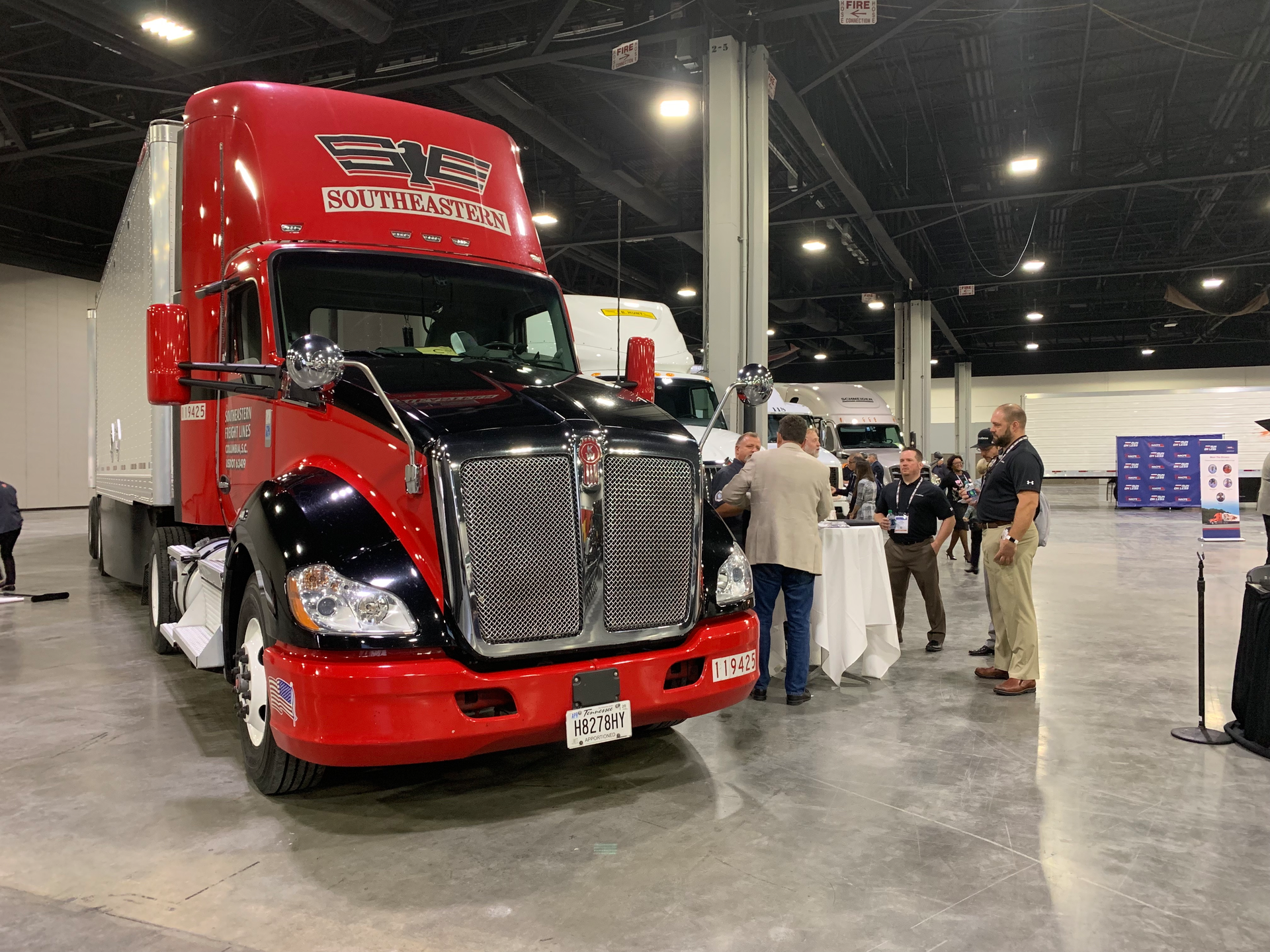 The trucks and drivers in NACFE's Run on Less Regional, a freight efficiency demonstration, hit an average 8.3 miles per gallon for the three-week event, a significant improvement over the national average of 6.0 miles per gallon.