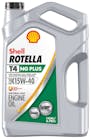 Shell Rotella T4 NG Plus 15W-40 heavy-duty engine oil is formulated for use in mobile natural gas engines as well as diesel and gasoline engines.