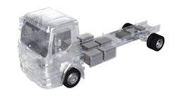 A rendering depicting the Webasto CV standard battery system's modular scalability. A rendering depicting the Webasto CV standard battery system's modular scalability.