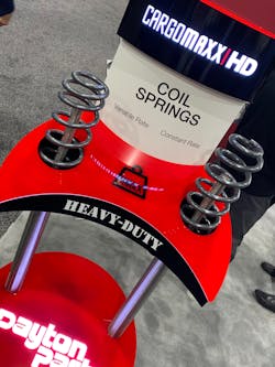 Dayton Parts announced the launch of the company's CargoMaxx HD suspension coil springs line at Heavy Duty Aftermarket Week 2020. Dayton Parts announced the launch of the company's CargoMaxx HD suspension coil springs line at Heavy Duty Aftermarket Week 2020.