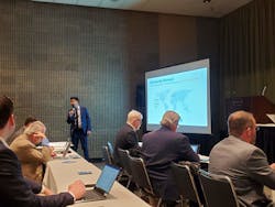 Bruno Gattamora, vice president of sales for Cojali USA, presents the latest innovations in Cojali's Jaltest diagnostics and Jaltest Telematics. Bruno Gattamora, vice president of sales for Cojali USA, presents the latest innovations in Cojali's Jaltest diagnostics and Jaltest Telematics.