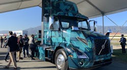 Volvo introduced its VNR full battery electric Class 8 tractor during its Volvo LIGHTS showcase.Volvo plans to enter full commercial production by the end of 2020, at the company&rsquo;s High River Valley plant in Virginia.
