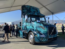 Volvo introduced its VNR full battery electric Class 8 tractor during its Volvo LIGHTS showcase.Volvo plans to enter full commercial production by the end of 2020, at the company’s High River Valley plant in Virginia. Volvo introduced its VNR full battery electric Class 8 tractor during its Volvo LIGHTS showcase.Volvo plans to enter full commercial production by the end of 2020, at the company’s High River Valley plant in Virginia.