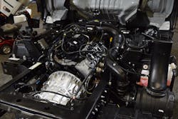 A look under the hood of the Isuzu NPR medium duty truck, at the Work Truck Show 2020. A look under the hood of the Isuzu NPR medium duty truck, at the Work Truck Show 2020.