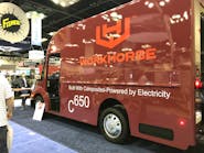Workhorse Group displays new C650 Electric Step Van at Work Truck Show.