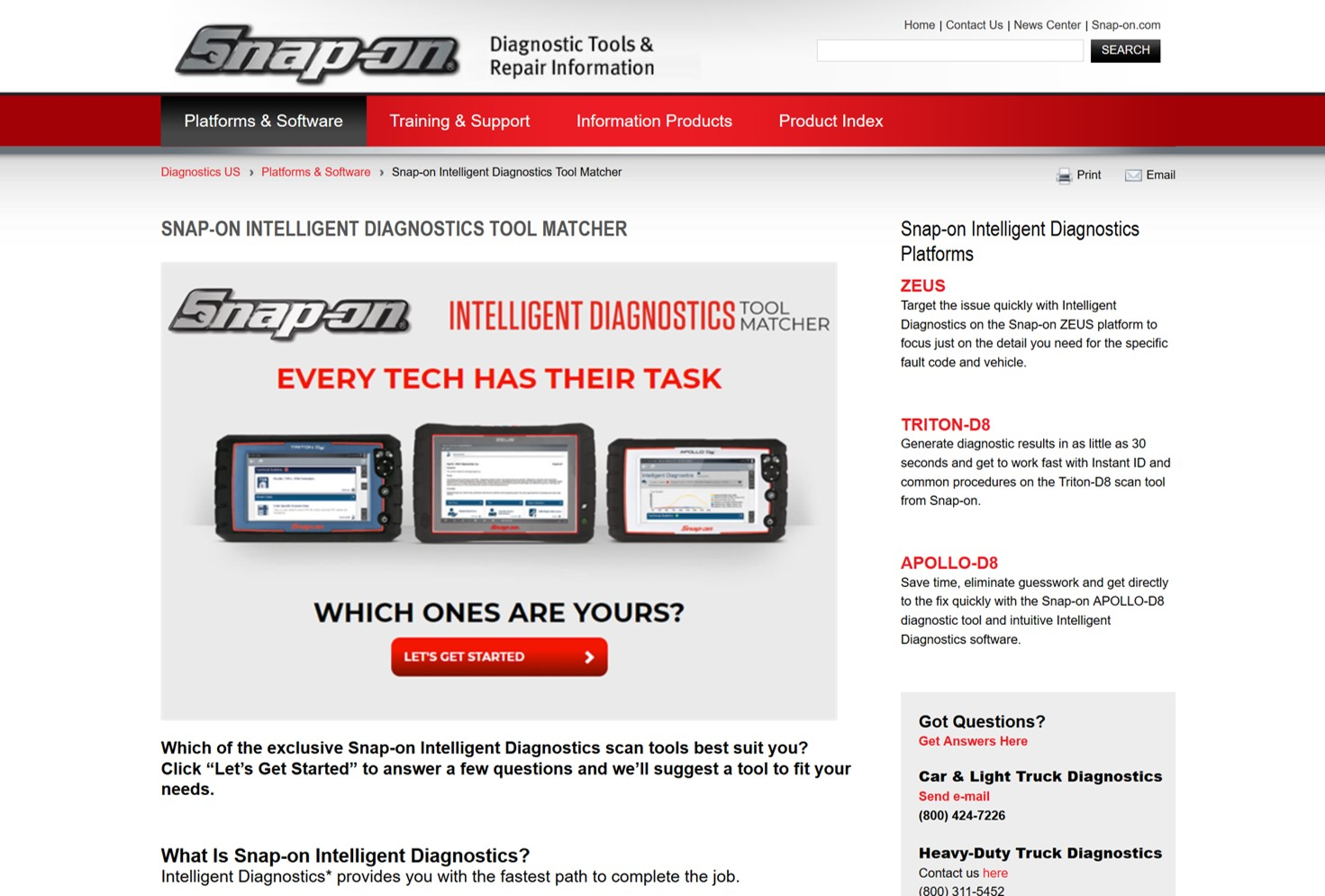 Snap On Tool Matcher Website