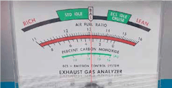 This early AFR meter sort of “guesses” at the HC level. This early AFR meter sort of “guesses” at the HC level.