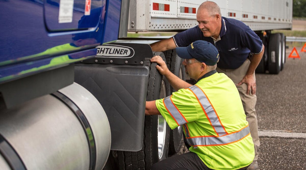 Fleets should check for irregular tire wear at each position, particularly for trailer tires as vibrations are not typically felt within the cab.