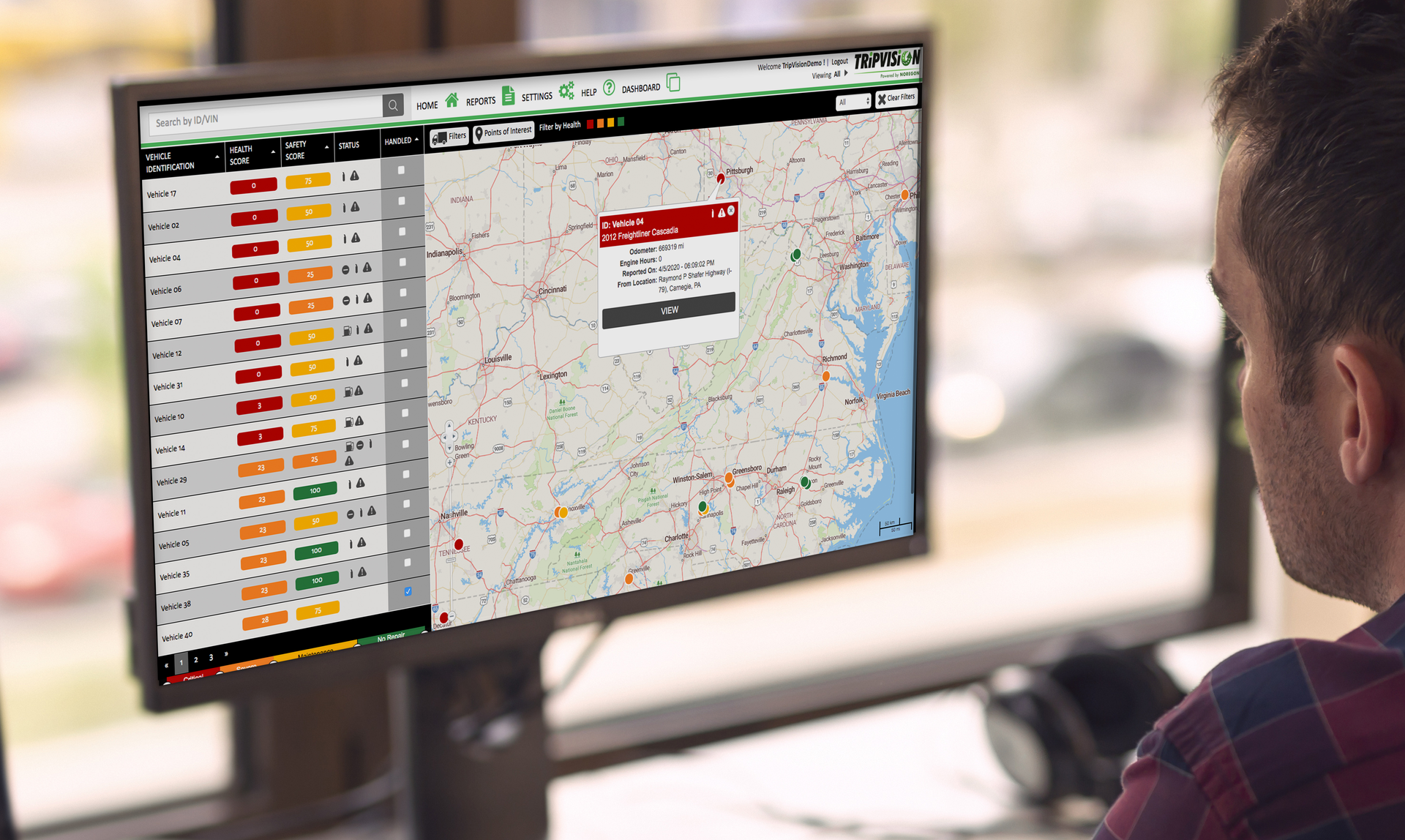 Noregon&rsquo;s TripVision Uptime allows technicians to adjust parameters over the air from a remote location, which can minimize downtime and avoid costly trips to a maintenance facility.