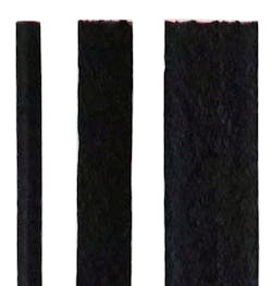 The R18 family: -02 profile 3/16” diameter round rod; -04 profile 3/8” wide ribbon; -05 profile 5/8” wide ribbon. The R18 family: -02 profile 3/16” diameter round rod; -04 profile 3/8” wide ribbon; -05 profile 5/8” wide ribbon.