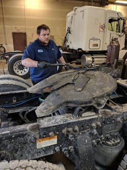 Heavily loaded, slow-speed applications such as a fifth wheel require a stiffer grade of grease to properly lubricate. Heavily loaded, slow-speed applications such as a fifth wheel require a stiffer grade of grease to properly lubricate.