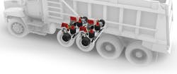 Steerable lift axles enable a vehicle to maintain proper load distribution and remain in compliance. Steerable lift axles enable a vehicle to maintain proper load distribution and remain in compliance.