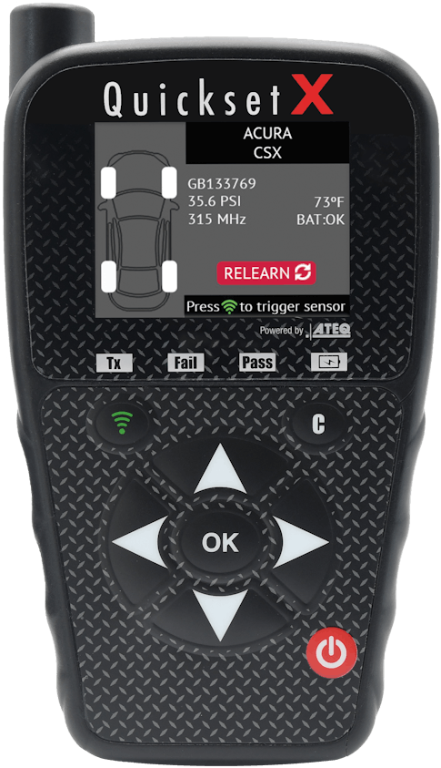 Quickset X TPMS Reset Tool, No. QUICKSETX Fleet Maintenance